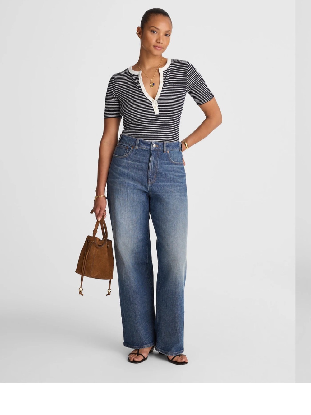 Madewell The Curvy Perfect Vintage Wide-Leg Jean, Size 29